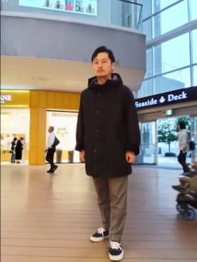 「Barbour（バブアー）の『別注』Barbour×DOORS　HOODED COAT（その他アウター）」を使った、Tsukasa Yamagishiさん（メンズ・167cm）の秋コーディネート