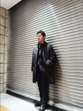 「アイテム（その他アウター）」を使った、Tsukasa Yamagishiさん（メンズ・167cm・40代）の秋コーディネート