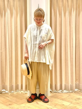 「インド綿」｜muttyさん（レディース・152cm）の夏コーディネート