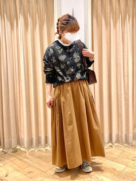 「Samansa Mos2（サマンサ モスモス）のアイテム」を使った、muttyさん（レディース・152cm）の秋コーディネート