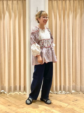 「パッチワーク柄」｜muttyさん（レディース・152cm）の夏コーディネート