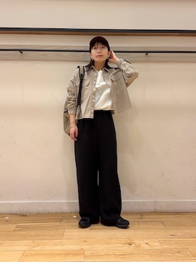 「EKAL（エカル）のアイテム」を使った、kamon.さん（レディース・155cm）の冬コーディネート