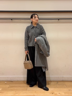 「FORK&SPOON」｜「アイテム（シューズ）」を使った、kamon.さん（レディース・155cm）の冬コーディネート