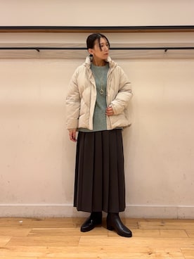 「アイテム（その他アウター）」を使った、kamon.さん（レディース・155cm）の秋コーディネート