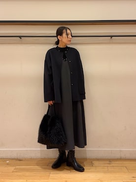 「URBAN RESEARCH DOORS WOMENS」｜「アイテム（ブーツ）」を使った、kamon.さん（レディース・155cm）の冬コーディネート