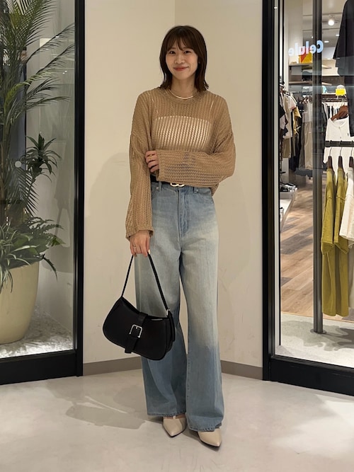 Thevon パンツ 「Yuna企画」ハイウエストストレートデニムパンツ