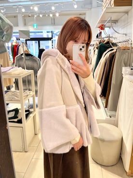 「Chez toi（シェトワ）のアイテム（ブルゾン）」を使った、wakanaさん（レディース・161cm）の秋コーディネート