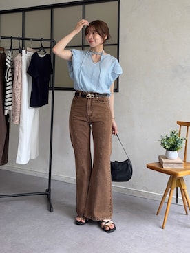「Thevon（ゼボン）のアイテム」を使った、wakanaさん（レディース・161cm）の夏コーディネート