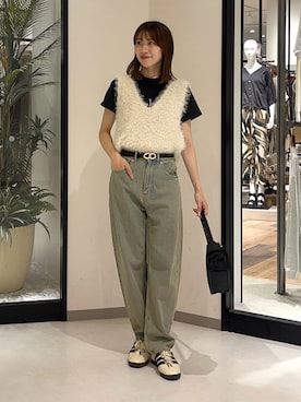 「Thevon（ゼボン）の【heilly/ヘイリー】ポキポキショートネックレス（ネックレス）」を使った、wakanaさん（レディース・161cm）の夏コーディネート