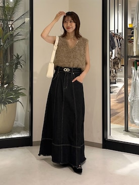 「アイテム（ベルト）」を使った、wakanaさん（レディース・161cm・20代）の夏コーディネート