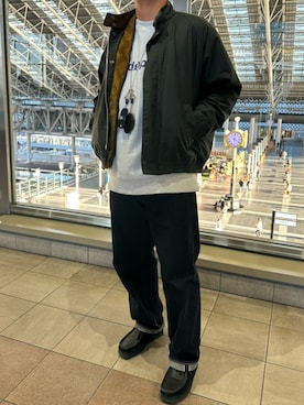 「YAECA（ヤエカ）のアイテム」を使った、だいすあんさん（メンズ・170cm）の冬コーディネート