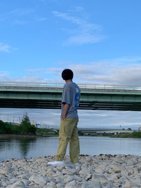 「WEGO（ウィゴー）のアイテム（トップス）」を使った、hirochonariさん（メンズ・173cm）の夏コーディネート