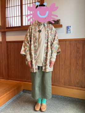 「BOBSON（ボブソン）のアイテム」を使った、チャーコさん（レディース・160cm）の春コーディネート