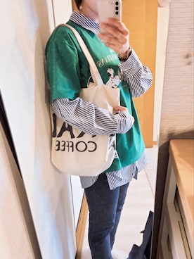 「AS as know as（エーエス アズノウアズ）のアイテム（トップス）」を使った、m0501mさん（レディース・160cm）の秋コーディネート