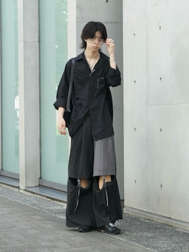 「seyto（セイト）のアイテム」を使った、Uminaさん（メンズ・170cm）の夏コーディネート
