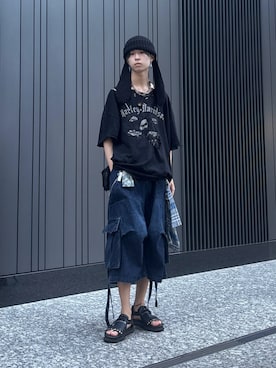 Uminaさん（骨格ウェーブ・メンズ・170cm）の夏コーディネート