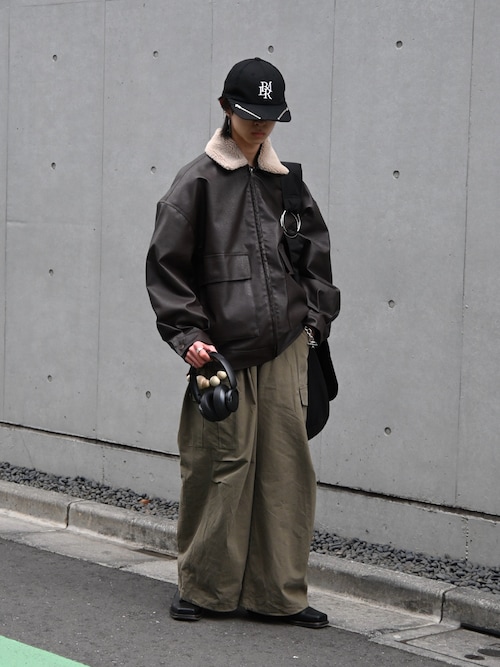 リップストップ ワイドカーゴパンツ