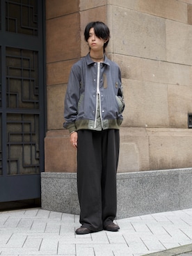 「Sacai（サカイ）のアイテム」を使った、Uminaさん（メンズ・170cm）の秋コーディネート