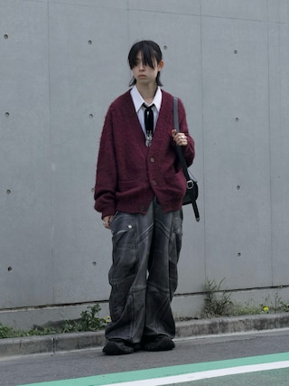 「SINSS（シンス）のLoose fit shirt/ルーズフィットシャツ（シャツ/ブラウス）」を使った、Uminaさん（メンズ・170cm）の春コーディネート
