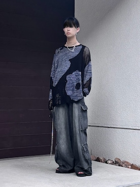 「アイテム（サンダル）」を使った、Uminaさん（メンズ・169cm・20代）の夏コーディネート