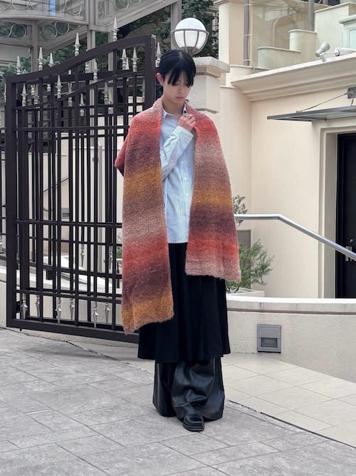 ストライプ柄ルーズフィットトップス no.94#pleats please Loose fit stripe shirt / ルーズフィットストライプシャツ（シャツ