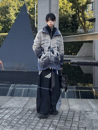 「BLAYMORE（ブレイモア）の【BLAYMORE】 Triple Zip Drivers Knit / 3way仕様（ニット/セーター）」を使った、Uminaさん（メンズ・170cm）の冬コーディネート