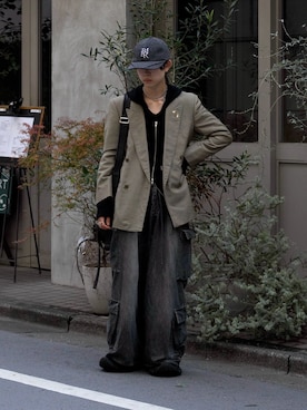 Uminaさん（メンズ・170cm）の春コーディネート