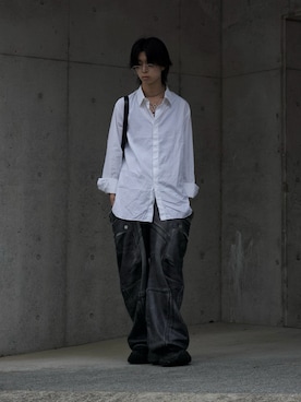「THE ROW（ザロウ）のアイテム」を使った、Uminaさん（メンズ・170cm）の夏コーディネート