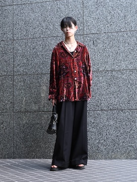 「beautiful people（ビューティフルピープル）のアイテム」を使った、Uminaさん（メンズ・169cm）の夏コーディネート