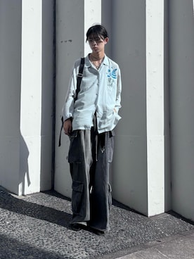 「アイテム（その他ヘアアクセサリー）」を使った、Uminaさん（メンズ・170cm）の秋コーディネート