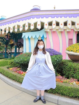 「Areeam（アリーム）のアイテム（その他アウター）」を使った、ももかさん（レディース・157cm）の夏コーディネート