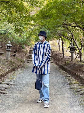 「Big John（ビッグジョン）のアイテム」を使った、0130yuitoさん（メンズ・170cm）の秋コーディネート