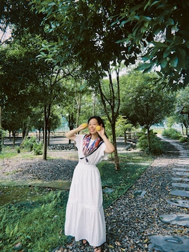 「NICE CLAUP（ナイスクラップ）のアイテム」を使った、Wensaysさん（レディース・158cm）の夏コーディネート
