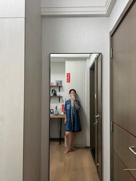 「BEAMS（ビームス）のアイテム（ワンピース/ドレス）」を使った、Wensaysさん（レディース・158cm）の夏コーディネート