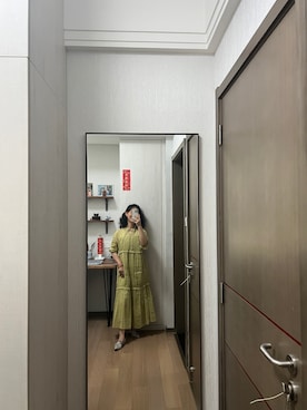 「NANO universe（ナノユニバース）のアイテム（ワンピース/ドレス）」を使った、Wensaysさん（レディース・158cm）の夏コーディネート