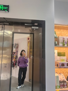 「アイテム（ジャージ、パープル系）」を使った、Wensaysさん（レディース・158cm）の春コーディネート