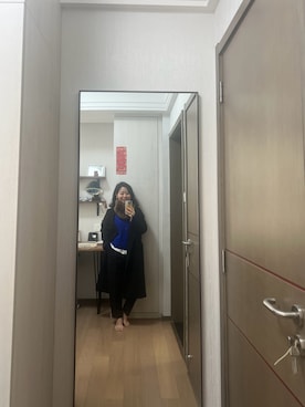 「アイテム（ダッフルコート、ブラック系）」を使った、Wensaysさん（レディース・158cm）の冬コーディネート