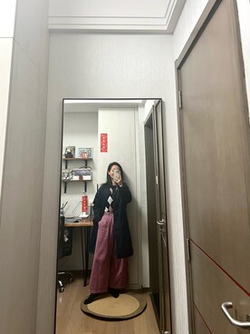 「Samansa Mos2（サマンサ モスモス）のアイテム（ステンカラーコート）」を使った、Wensaysさん（レディース・158cm）の冬コーディネート