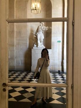 「VINTAGE（ヴィンテージ）のアイテム（ワンピース）」を使った、Wensaysさん（レディース・158cm）の春コーディネート