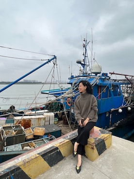 「styiro（スタイロ）のアイテム（トップス）」を使った、Wensaysさん（レディース・158cm）の春コーディネート