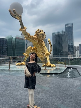 「Gleam（グリーム）のアイテム」を使った、Wensaysさん（レディース・158cm）の夏コーディネート