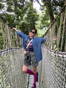 「アイテム（カーゴパンツ）」を使った、Wensaysさん（レディース・158cm）の冬コーディネート