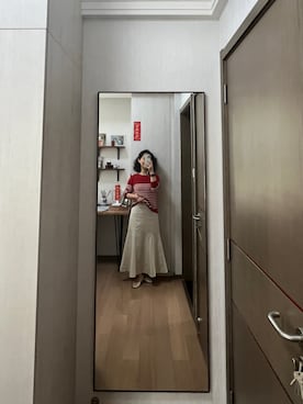 「THE（ザ）のアイテム」を使った、Wensaysさん（レディース・158cm）の春コーディネート
