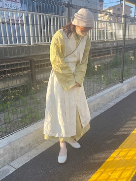「Kastane（カスタネ）のアイテム（トレンチコート）」を使った、seoyoun9さん（レディース・160cm）の春コーディネート