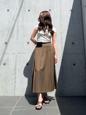 「アイテム（ボディバッグ/ウエストポーチ）」を使った、waniniさん（レディース・149cm）の秋コーディネート