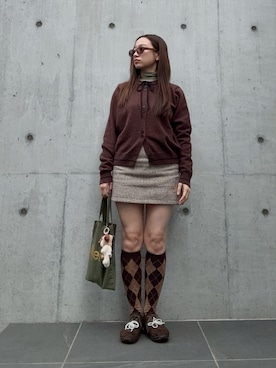 「アイテム（サングラス）」を使った、waniniさん（レディース・149cm）の秋コーディネート