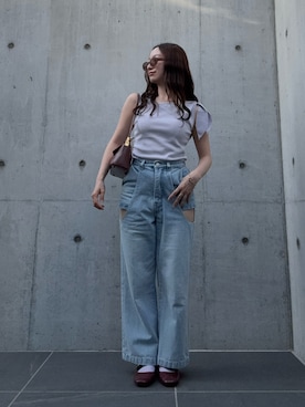 「アイテム（タンクトップ）」を使った、waniniさん（レディース・149cm）の夏コーディネート