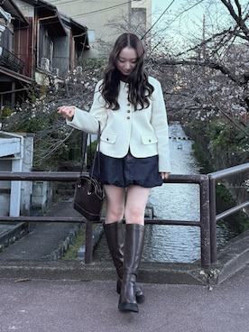 「moi tytto（モイテュット）のアイテム（バッグ）」を使った、waniniさん（レディース・150cm）の春コーディネート