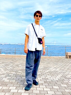 「アイテム（その他シューズ）」を使った、uzic28 さん（メンズ・178cm）の夏コーディネート