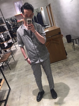 「アイテム（スラックス）」を使った、yasu「相互フォロー」さん（メンズ・174cm・20代）の春コーディネート